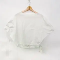 【新品】バビロン（BABYLONE） ケープスリーブカットソー 白 体型カバーのサムネイル