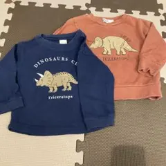 恐竜プリント トレーナー 長袖カットソー