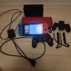Nintendo Switch 赤/青 本体 充実の付属品(箱無し)
