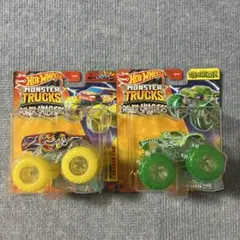 ホットウィール モンスタートラック gunkster/demo derby 2台のサムネイル