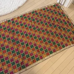 エスニック調 刺繍入りマルチカバー