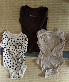 ベビー肌着 長袖ボディスーツ3点セット