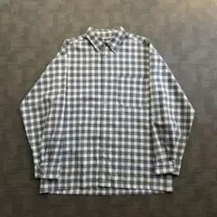 50s TULANE オープンカラー チェックシャツ ライトブルー - メルカリ