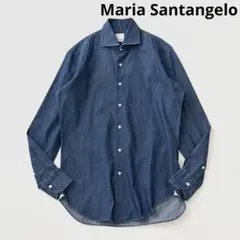 Maria Santangelo ワイドカラー コットン デニム シャツのサムネイル