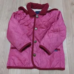 ミキハウス キルティング フード付きコート