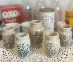 古い化粧瓶セット クラブ化粧品 資生堂 胃活 ガラス 陶器 ブリキ