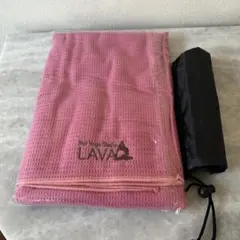 新品　LAVA ヨガラグ　 人気色ローズピンク 収納袋付き