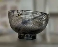 ガラス　金箔チラシ　茶碗 共箱付き　茶道　茶道具　抹茶碗　日本文化　抹茶