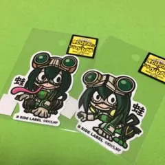 【ラス2】蛙吹梅雨2枚セット ヒロアカステッカー B-SIDE LABEL