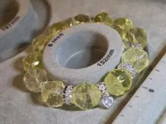 レモンクォーツ カットビーズ ブレスレット