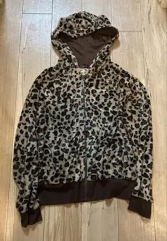 ヒョウ柄 パーカー