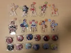 ウマ娘　一番くじ　12弾　D賞アクリルスタンドコンプ　E賞缶バッジ
