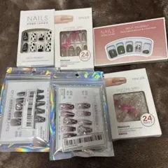 ネイルチップ　6点　まとめ売り