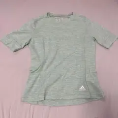 アディダス　レディース　ランニングシャツ　エメラルドグリーン