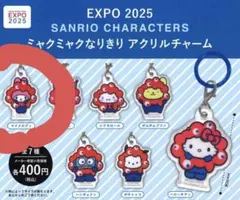 サンリオミャクミャクなりきりアクリルチャーム　マイメロディ