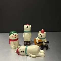 コンコンブル　デコレ　スノーマン•サンタしろくま