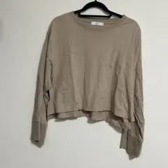 Discoat 袖ワイドショートプルオーバー　 ベージュ