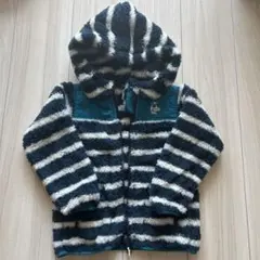 CHUMS フリースジャケット ネイビー/ホワイトストライプ　Mサイズ