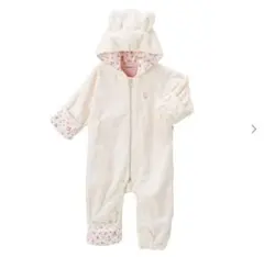 MIKI HOUSE マイクロファーカバーオール60-80cm