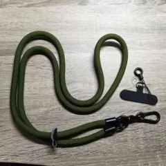 パラコード スマホショルダーストラップ オリーブ