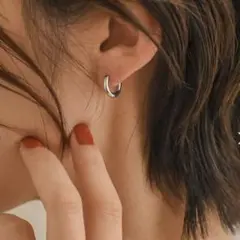 新品未開封　styiro（スタイロ）金属アレルギー対応 ミニフープピアス