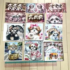 88.超お得 ‼️ 1セットのみ 15枚セット 猫柄 犬柄 パネル生地 高品質 