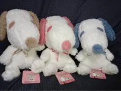 スヌーピー ぬいぐるみ キラキラお座りぬいぐるみ 全3種セット