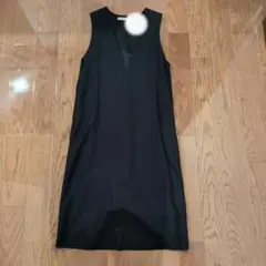 25SS 極美品 セオリーリュクス ロングワンピース 黒 フリル 美シルエット 25SS 極美品 セオリーリュクス ロングワンピース 黒 フリル 美