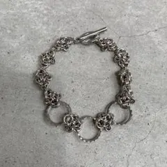 美品】メキシカンDNA調チェーンブレスレット古着パールビーズナバホ 