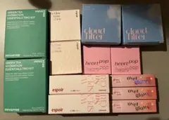 【新品未使用】韓国コスメセット:クッションファンデ、日焼け止め、チーク、ティント