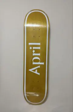 April スケートボードデッキ イエロー