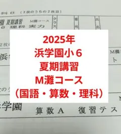 2026年最新】浜学園 夏期講習 小6の人気アイテム - メルカリ