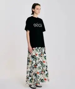 noise maker Botanical flower long skirt
