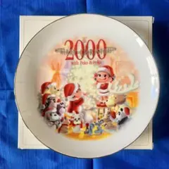 不二家 ペコちゃん 2000年 クリスマス 記念プレートのサムネイル