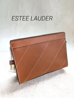 新品　ESTEE LAUDER　エスティーローダー　ポーチ　白ステッチ　即日発送のサムネイル