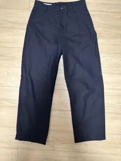 Steven Alan TCサッカー ブラック タックトラウザーズ パンツ - メルカリ