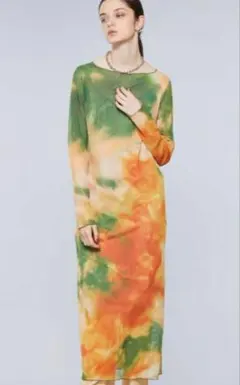 Ameri MIRANDA TAIDAI SHEER LONG TOP - メルカリ
