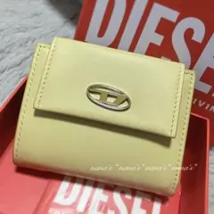 【新品訳あり】DIESEL ディーゼル レザー 二つ折り財布 イエロー黄色のサムネイル