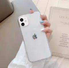 iPhone11pro ケース 虹色 クリア アイフォンケース スマホケース