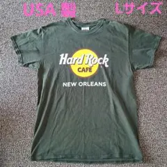 【USA 製】ハードロックカフェ　Tシャツ　グリーン Lサイズ