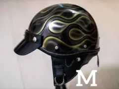 XXL 新品未使用　ポリヘル　ヘルメット アイボリーエイジング黒フレア　バイク XXL 新品未使用 ポリヘル 黒エイジングアイボリーフレア