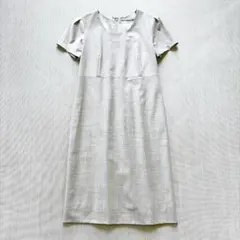 ＊美品 セオリーリュクス EXECUTIVE 半袖ワンピース ウール グレー