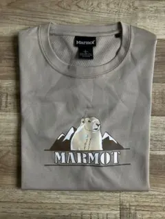 Marmot ベージュ Tシャツ スポーツ生地 Lサイズ