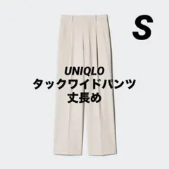 丈長め ワイドパンツ