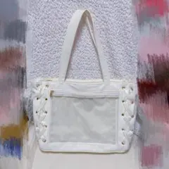 WEGO レースアップ痛バッグS ホワイト