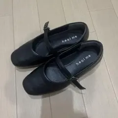 heal me メリージェーン パンプス フラットシューズ 黒 22.5cmのサムネイル