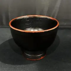漆器 漆芸作家山本進也作品 野菜蒔絵の合鹿 そば・雑煮碗（ 唐辛子 ） 漆器 漆芸作家山本進也作品 野菜蒔絵の合鹿 そば・雑煮碗