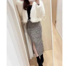 ROYALPARTY チェックツイードスカート