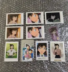 名探偵コナン　ぱしゃこれ ステッカー　クリアしおり　Ｗフォトカード　毛利蘭