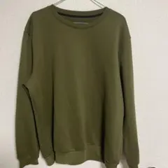 オリーブ クルーネックスウェット